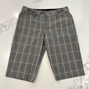 Express- Editor Preppy Plaid Bermuda - Size 0